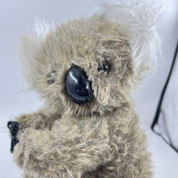 Vintage California Stuffed Toys Koala Bear Plush Realistic w/ Hands Together 9” - Picture 2 of 8